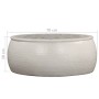 Mesa de centro de aluminio martillado 70x30 cm blanco de vidaXL, Mesas de centro - Ref: Foro24-246512, Precio: 198,99 €, Desc...