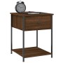 Oak brown engineered wood bedside table 44x45x58 cm by vidaXL, Nightstands - Ref: Foro24-825851, Price: 42,19 €, Discount: %