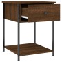 Oak brown engineered wood bedside table 44x45x58 cm by vidaXL, Nightstands - Ref: Foro24-825851, Price: 42,19 €, Discount: %