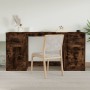 Smoked oak plywood desk with cabinet by vidaXL, Desks - Ref: Foro24-3185332, Price: 141,99 €, Discount: %