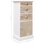 Paulownia wood auxiliary cabinet 38x28x86 cm by vidaXL, Drawers - Ref: Foro24-284075, Price: 120,81 €, Discount: %