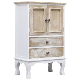 White wooden chest of drawers 50x30x80 cm by vidaXL, Sideboards - Ref: Foro24-284181, Price: 175,61 €, Discount: %