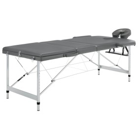 Massage table 3 zones anthracite aluminum structure 186x68 cm by vidaXL, massage tables - Ref: Foro24-110175, Price: 168,36 €...