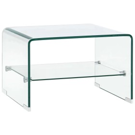 Mesa de centro de vidrio templado transparente 50x45x33 cm de vidaXL, Mesas de centro - Ref: Foro24-284744, Precio: 135,65 €,...