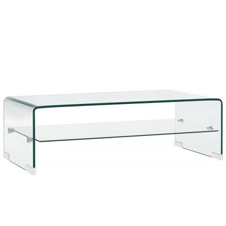 Transparenter Couchtisch aus gehärtetem Glas 98x45x31 cm von vidaXL, Couchtisch - Ref: Foro24-284745, Preis: 194,19 €, Rabatt: %