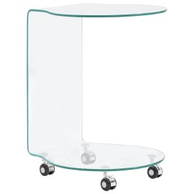 Mesa de centro de vidrio templado 45x40x58 cm de vidaXL, Mesas de centro - Ref: Foro24-284725, Precio: 148,42 €, Descuento: %