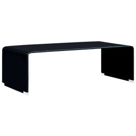 Black tempered glass coffee table 98x45x31 cm by vidaXL, Coffee table - Ref: Foro24-284729, Price: 183,33 €, Discount: %