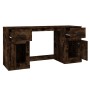 Smoked oak plywood desk with cabinet by vidaXL, Desks - Ref: Foro24-3185332, Price: 141,99 €, Discount: %