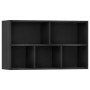 Estantería/Aparador madera contrachapada negro 50x25x80 cm de vidaXL, Librerías y estanterías - Ref: Foro24-800163, Precio: 4...