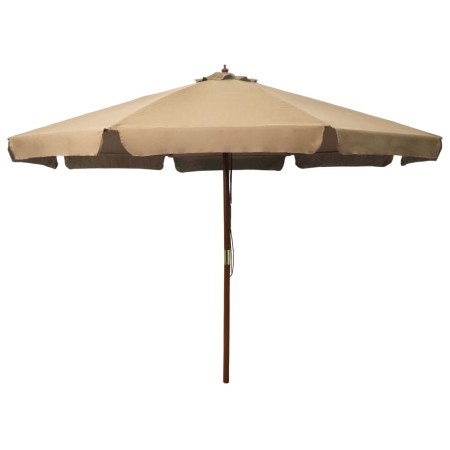 Garden umbrella with taupe wooden pole 330 cm by vidaXL, Umbrellas - Ref: Foro24-47215, Price: 99,06 €, Discount: %