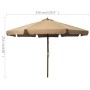 Garden umbrella with taupe wooden pole 330 cm by vidaXL, Umbrellas - Ref: Foro24-47215, Price: 99,06 €, Discount: %