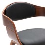 Dining chairs 2 units curved wood and synthetic leather by vidaXL, dining chairs - Ref: Foro24-287385, Price: 305,63 €, Disco...