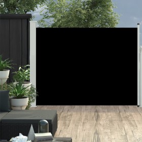 Schwarze einziehbare Seitenmarkise für den Garten, 140 x 500 cm von vidaXL, Sonnenschirme - Ref: Foro24-48394, Preis: 85,08 €...