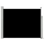 Schwarze einziehbare Seitenmarkise für den Garten, 140 x 500 cm von vidaXL, Sonnenschirme - Ref: Foro24-48394, Preis: 85,69 €...