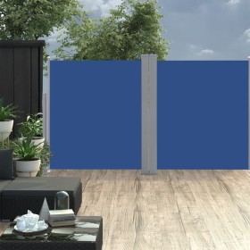 Toldo lateral retráctil azul 140x600 cm de vidaXL, Sombrillas - Ref: Foro24-48458, Precio: 85,99 €, Descuento: %