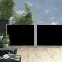 Einziehbare schwarze Seitenmarkise 100x1000 cm von vidaXL, Sonnenschirme - Ref: Foro24-48472, Preis: 114,96 €, Rabatt: %