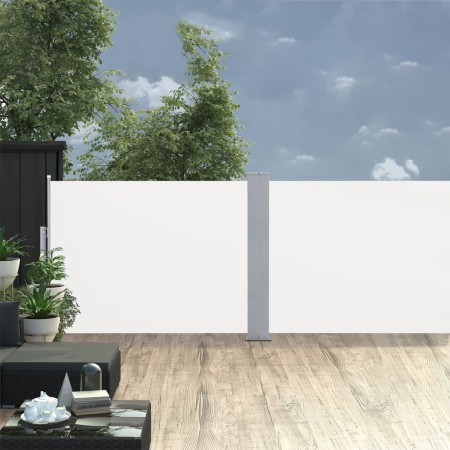 Toldo lateral retráctil color crema 120x1000 cm de vidaXL, Sombrillas - Ref: Foro24-48479, Precio: 67,82 €, Descuento: %