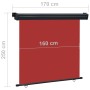 Red balcony side awning 170x250 cm by vidaXL, Umbrellas - Ref: Foro24-48439, Price: 71,92 €, Discount: %