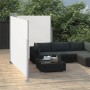 Toldo lateral doble retráctil de jardín color crema 170x600 cm de vidaXL, Sombrillas - Ref: Foro24-48467, Precio: 103,47 €, D...