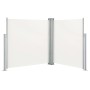 Toldo lateral doble retráctil de jardín color crema 170x600 cm de vidaXL, Sombrillas - Ref: Foro24-48467, Precio: 103,47 €, D...