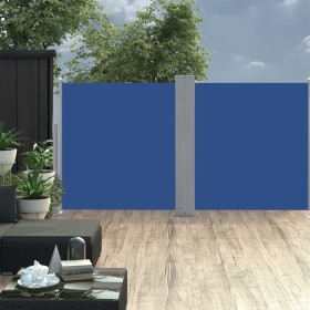 Blaue einziehbare Seitenmarkise 120x600 cm von vidaXL, Sonnenschirme - Ref: Foro24-48452, Preis: 63,14 €, Rabatt: %