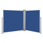 Toldo lateral retráctil azul 120x600 cm de vidaXL, Sombrillas - Ref: Foro24-48452, Precio: 63,14 €, Descuento: %