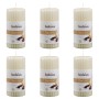 Bolsius Fluted scented candles 6 units vanilla 120x58 mm by Bolsius, Candles - Ref: Foro24-428073, Price: 34,56 €, Discount: %