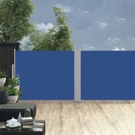 Blaue einziehbare Seitenmarkise 140x1000 cm von vidaXL, Sonnenschirme - Ref: Foro24-48488, Preis: 107,79 €, Rabatt: %