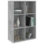 Concrete gray engineered wood shelving/sideboard 66x30x98 cm by vidaXL, Bookcases and shelves - Ref: Foro24-800346, Price: 56...