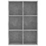 Estantería/Aparador madera ingeniería gris hormigón 66x30x98 cm de vidaXL, Librerías y estanterías - Ref: Foro24-800346, Prec...