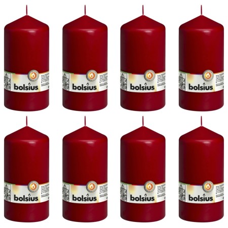 Bolsius Candles 8 units red wine red 150x78 cm by Bolsius, Candles - Ref: Foro24-428086, Price: 50,58 €, Discount: %