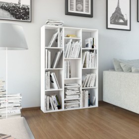 Glossy white chipboard divider/shelf 100x24x140 cm by vidaXL, Room dividers - Ref: Foro24-800447, Price: 76,47 €, Discount: %