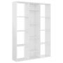 Divisor/estantería aglomerado blanco brillante 100x24x140 cm de vidaXL, Divisores de ambientes - Ref: Foro24-800447, Precio: ...