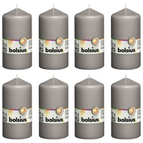 Bolsius Rustic candles 8 units warm gray 130x68 mm by Bolsius, Candles - Ref: Foro24-428081, Price: 36,99 €, Discount: %