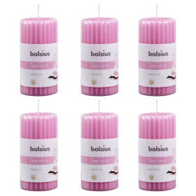 Bolsius Fluted scented candles 6 units magnolia 120x58 mm by Bolsius, Candles - Ref: Foro24-428071, Price: 28,71 €, Discount: %