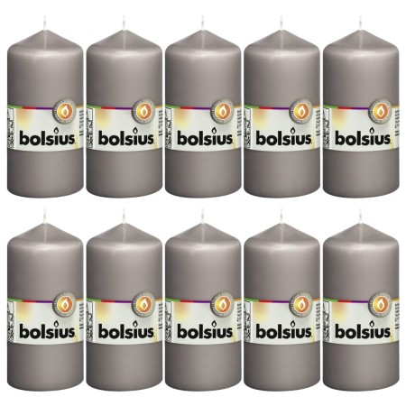 Bolsius Candles 10 units warm gray 120x58 mm by Bolsius, Candles - Ref: Foro24-428077, Price: 20,96 €, Discount: %