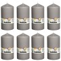 Bolsius Candles 8 units warm gray 150x78 mm by Bolsius, Candles - Ref: Foro24-428085, Price: 38,95 €, Discount: %