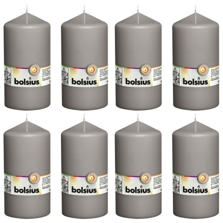 Bolsius Candles 8 units warm gray 150x78 mm by Bolsius, Candles - Ref: Foro24-428085, Price: 38,95 €, Discount: %