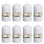 Bolsius Velas rústicas 8 unidades blancas 130x68 mm de Bolsius, Velas - Ref: Foro24-428079, Precio: 33,40 €, Descuento: %