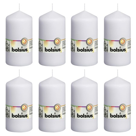 Bolsius Velas rústicas 8 unidades blancas 130x68 mm de Bolsius, Velas - Ref: Foro24-428079, Precio: 33,40 €, Descuento: %