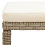 Garden stools 2 units with beige synthetic rattan cushions by vidaXL, Garden chairs - Ref: Foro24-46418, Price: 125,22 €, Dis...