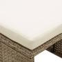 Taburetes de jardín 2 uds con cojines ratán sintético beige de vidaXL, Sillas de jardín - Ref: Foro24-46418, Precio: 123,99 €...