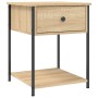 Mesita de noche madera de ingeniería roble Sonoma 44x45x58 cm de vidaXL, Mesitas de noche - Ref: Foro24-825845, Precio: 44,98...