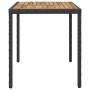 Mesa de jardín madera maciza acacia negro y marrón 123x60x74 cm de vidaXL, Mesas de jardín - Ref: Foro24-46450, Precio: 187,9...