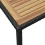 Mesa de jardín madera maciza acacia negro y marrón 123x60x74 cm de vidaXL, Mesas de jardín - Ref: Foro24-46450, Precio: 187,9...