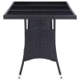 Garden furniture set 9 pieces black synthetic rattan by vidaXL, Garden sets - Ref: Foro24-46404, Price: 581,28 €, Discount: %