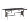 Gray synthetic rattan garden table 170x80x74 cm by vidaXL, Garden tables - Ref: Foro24-46415, Price: 175,99 €, Discount: %