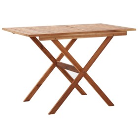 Solid acacia wood garden table 110x67x74 cm by vidaXL, Garden tables - Ref: Foro24-46458, Price: 91,99 €, Discount: %