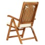 Reclining garden chairs and cushions 2 pcs solid teak wood by vidaXL, Garden chairs - Ref: Foro24-48983, Price: 292,00 €, Dis...