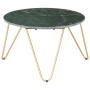 Real stone coffee table green marble texture 65x65x42 cm by vidaXL, Coffee table - Ref: Foro24-286447, Price: 128,99 €, Disco...